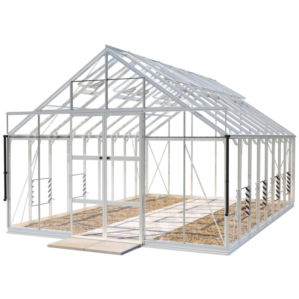 Rhino Premium 12ft x 18ft Aluminum Greenhouse